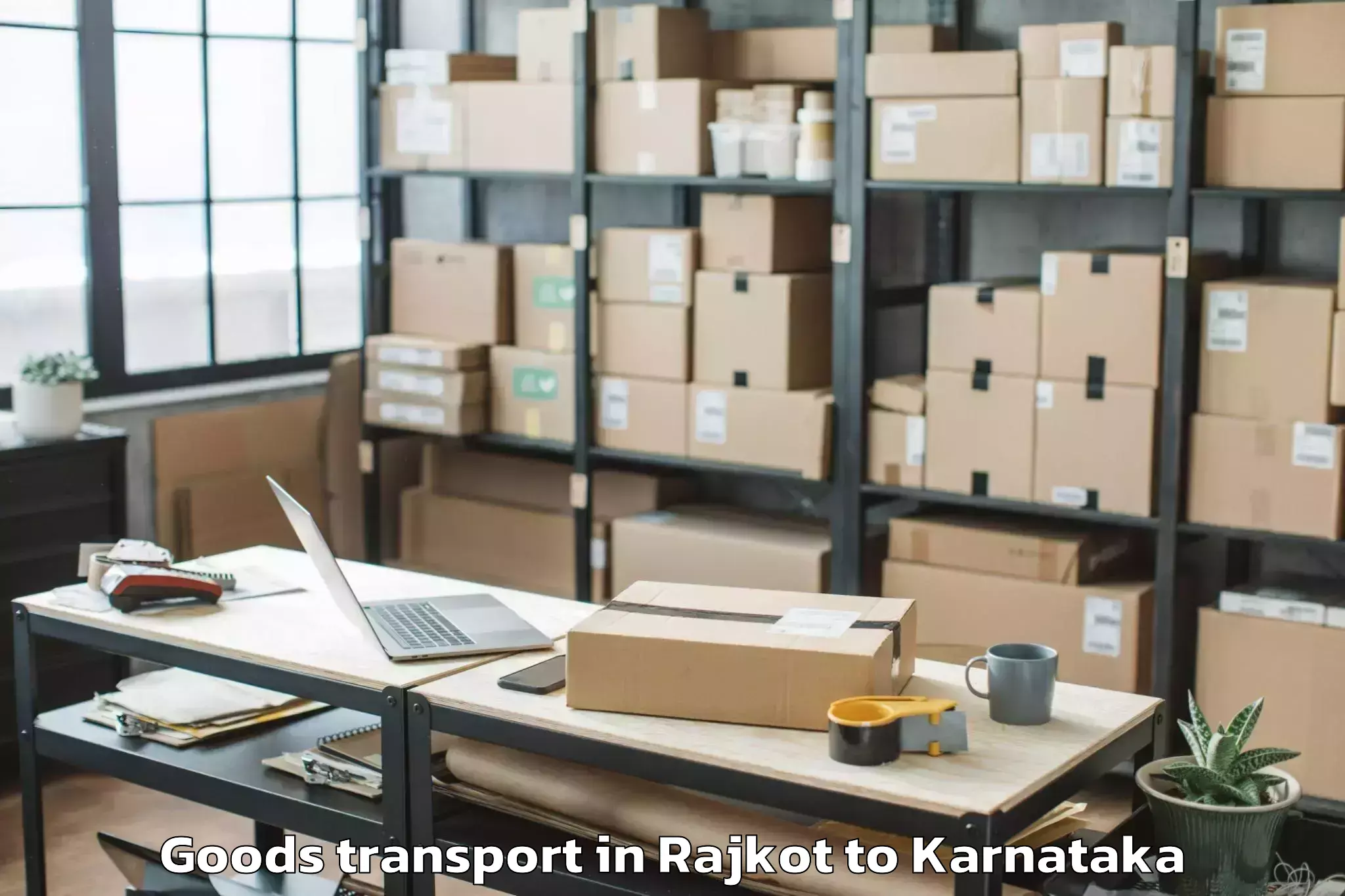 Book Rajkot to Nagamangala Goods Transport